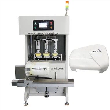 Semi-automatiske store plastikpad-printere