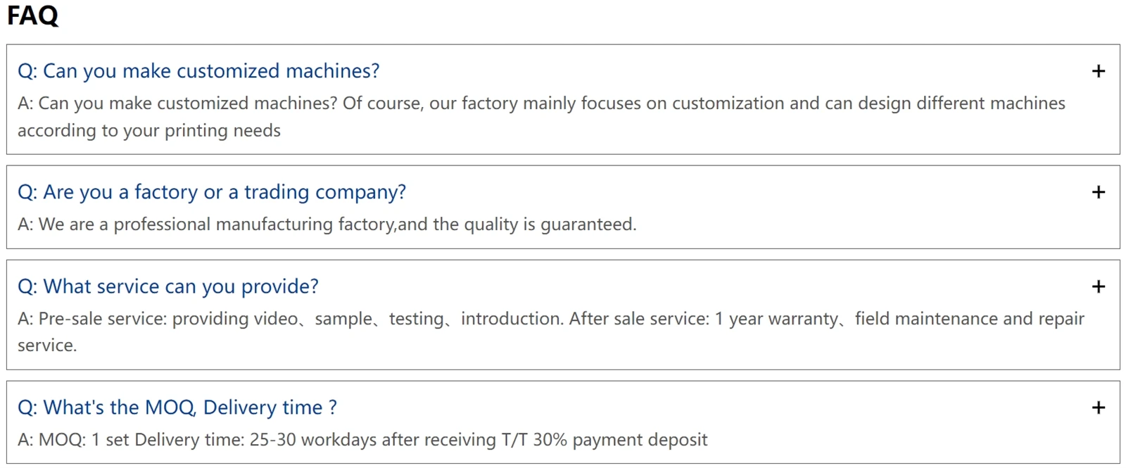 FAQ FAQ